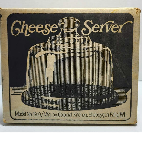 Towle Christmas Tree Holiday Cheese Board Server Teakwood Plate w/Glass Dome VTG - Picture 8 of 10